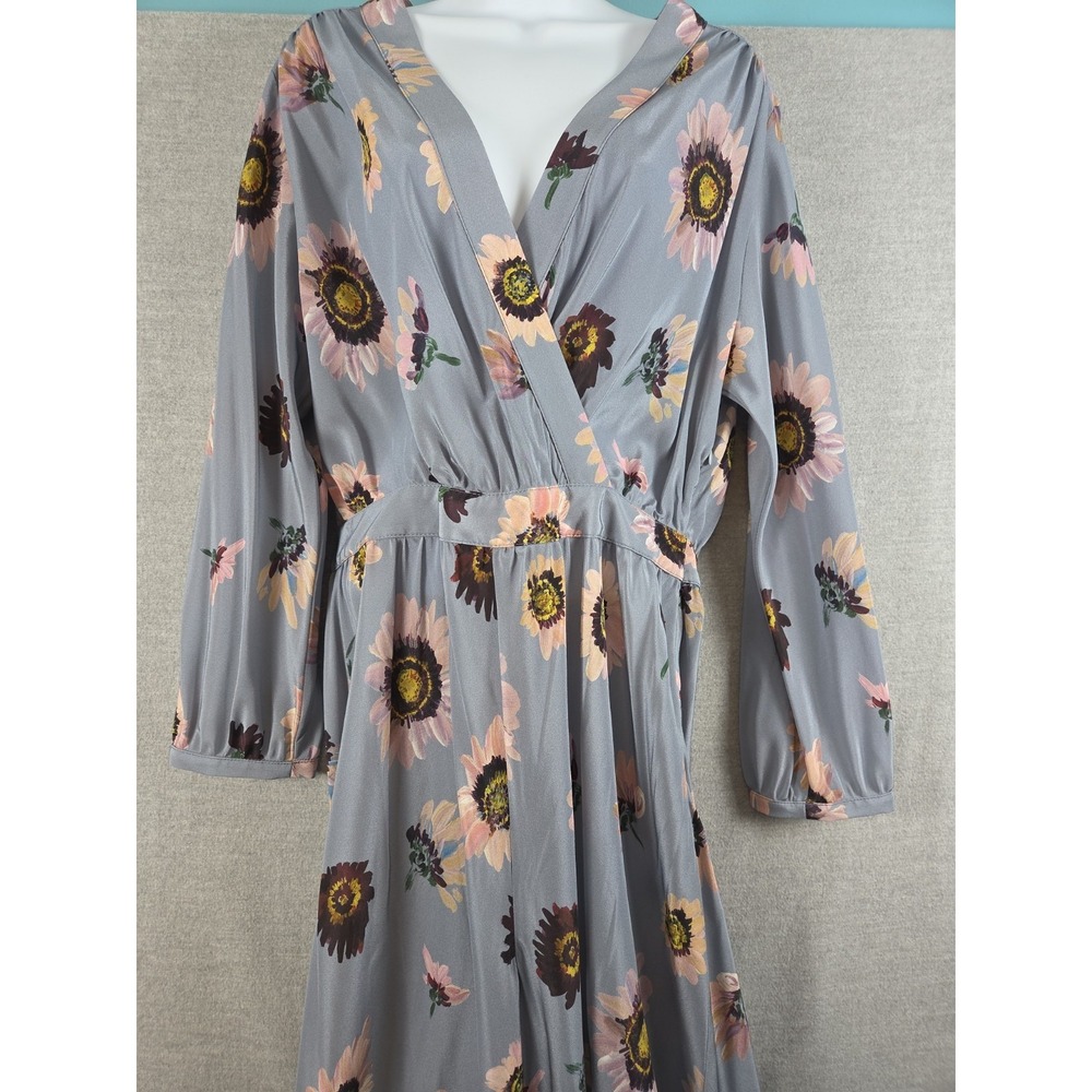 No. 6 Store NYC Floral‎ Silk Jumpsuit Luxury Size 3 Wide Leg Flowy Designer USA